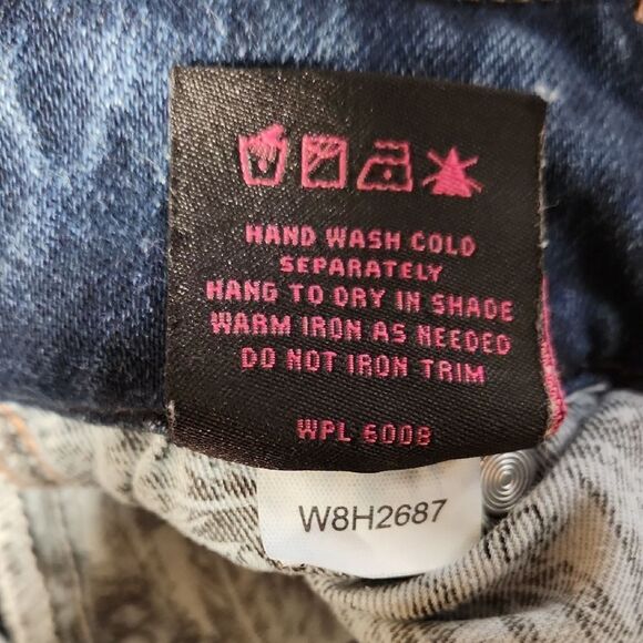 Rock & Roll Denim Blue Flare Wide Leg Jeans Pants Women 27 Waist  32 Inseam - Picture 5 of 13